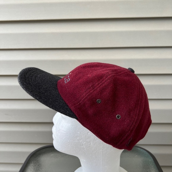 Vintage 90’s Nautical 80% Wool Hat Red/Black - Picture 2 of 8